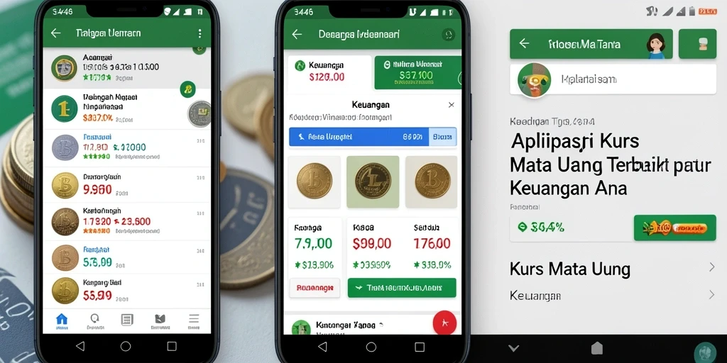 Tampilan antarmuka aplikasi Kurs Mata Uang 3446 yang user-friendly.