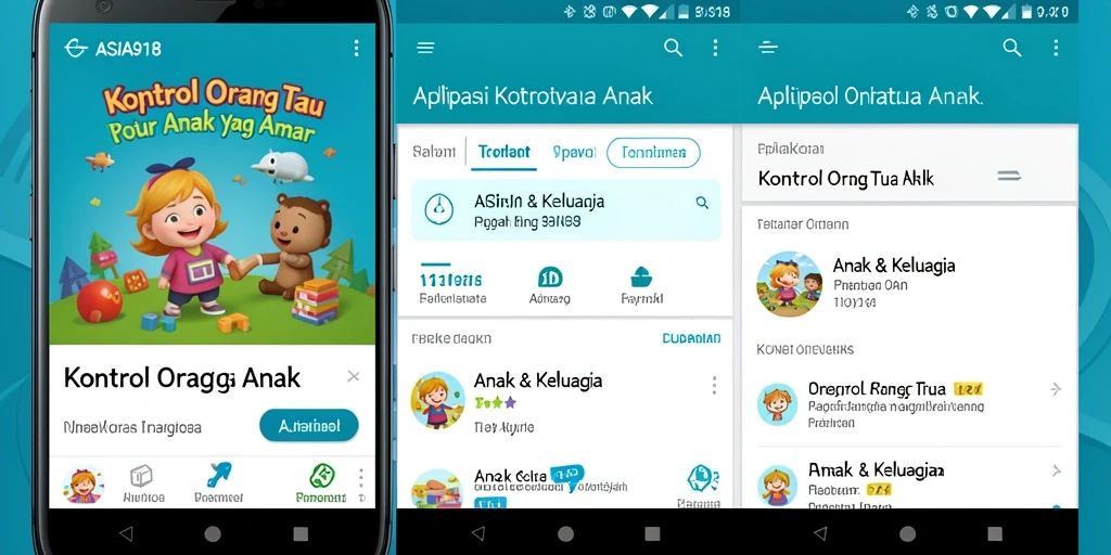 Tampilan antarmuka ASIA918 untuk kontrol orang tua yang intuitif.