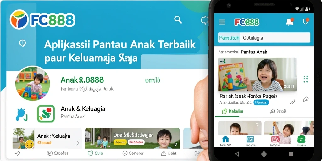 Tampilan antarmuka FC888 untuk memantau aktivitas anak.