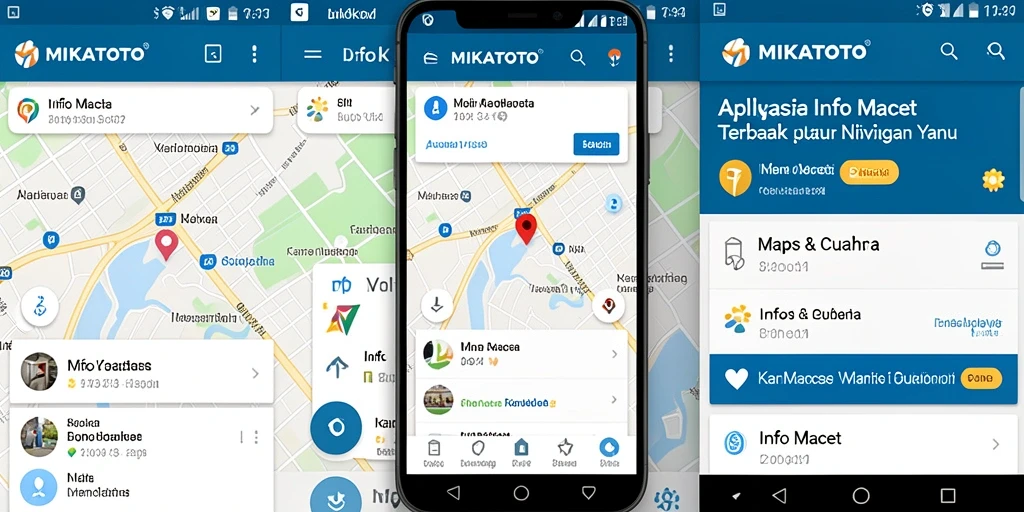 Tampilan antarmuka MIKATOTO yang informatif untuk kemacetan lalu lintas.