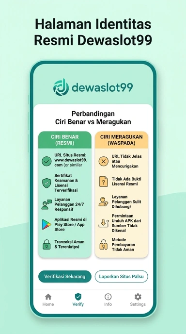 Halaman Resmi Kanal dewaslot99 untuk Pengguna Android